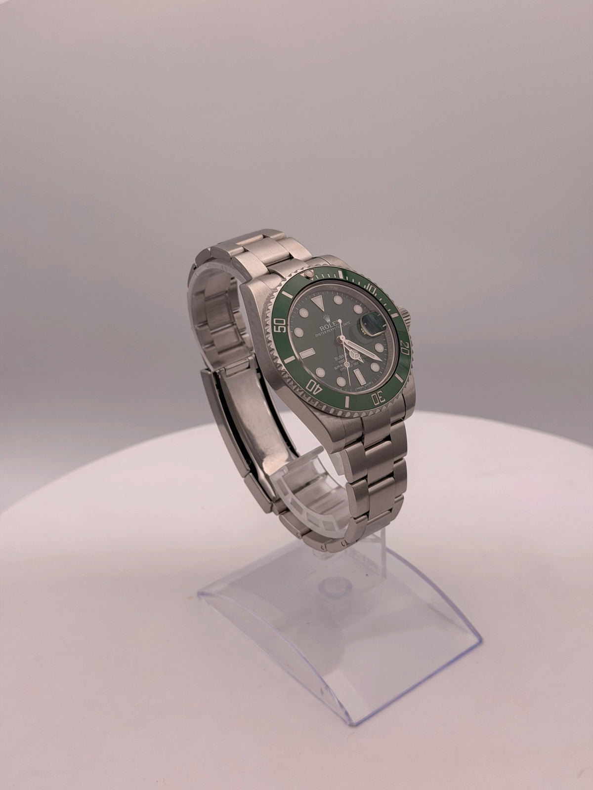 Rolex Submariner Hulk Green Dial on Oyster 116610LV Card 2012