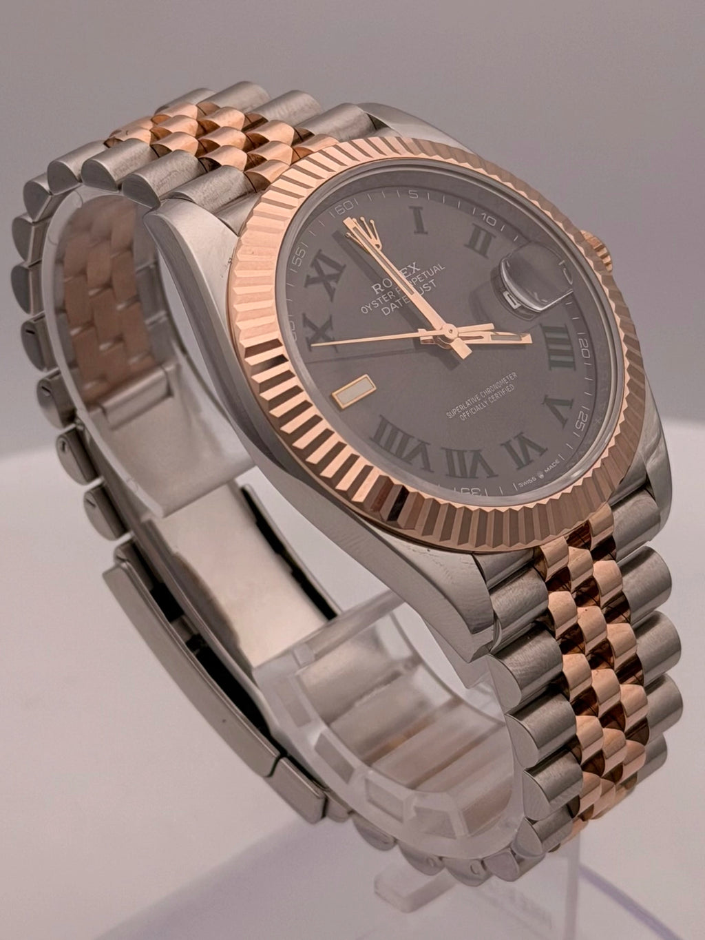 Rolex Datejust 41 Slate Gray Green Roman Dial on Jubilee 126331 Card 2026