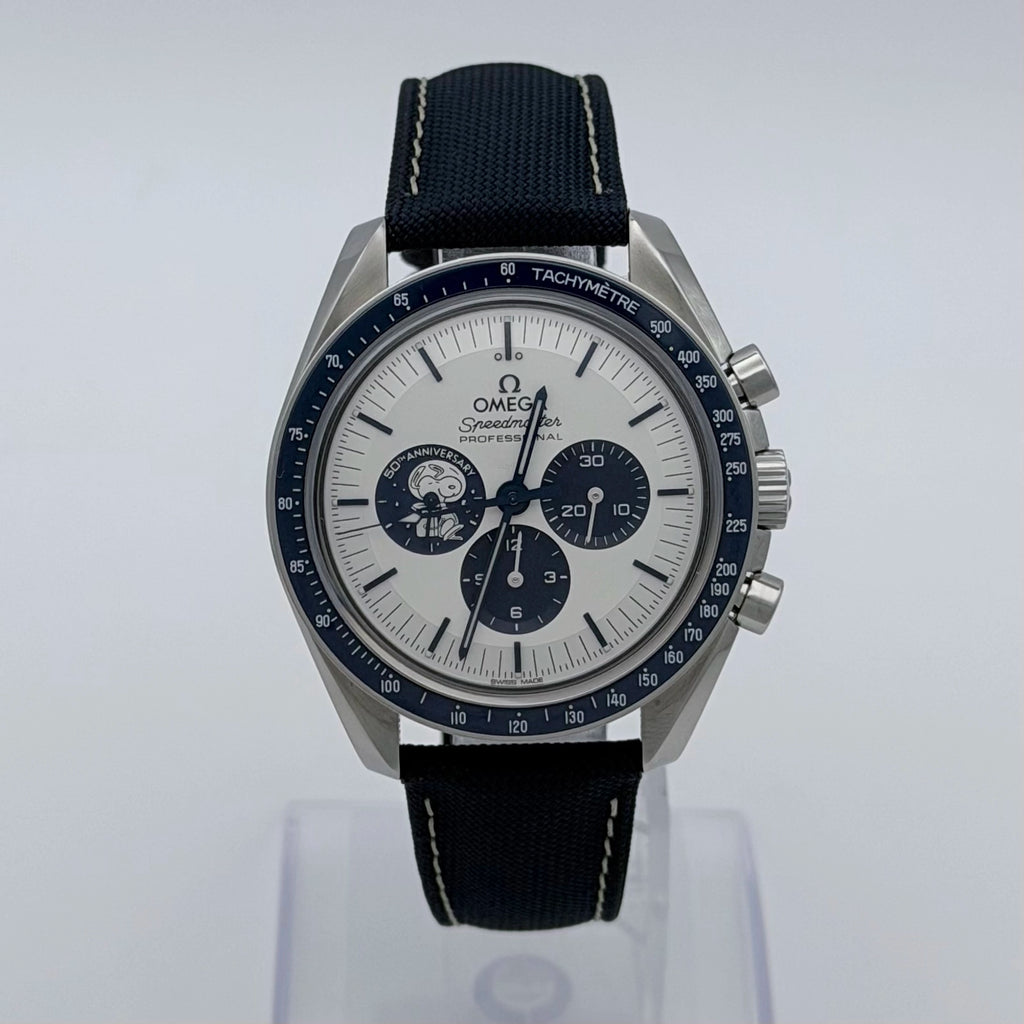 Omega Speedmaster Anniversary Series Co-Axial Master Chronometer Chronograph ‚ÄúSilver Snoopy Award‚Äù Silver Dial on Nylon Strap 310.32.42.50.02.001 2020