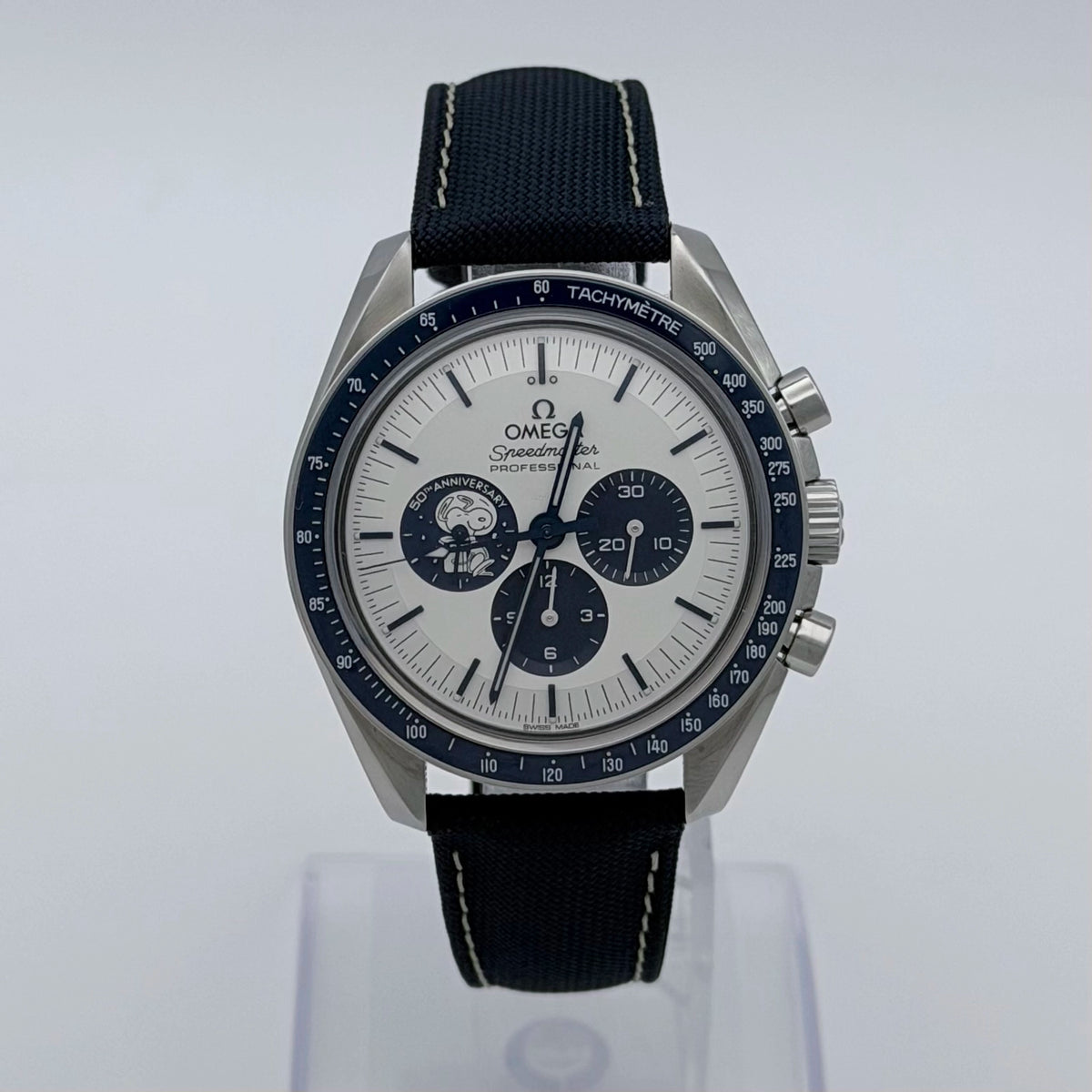 Omega Speedmaster Anniversary Series Co-Axial Master Chronometer Chronograph ‚ÄúSilver Snoopy Award‚Äù Silver Dial on Nylon Strap 310.32.42.50.02.001 2020