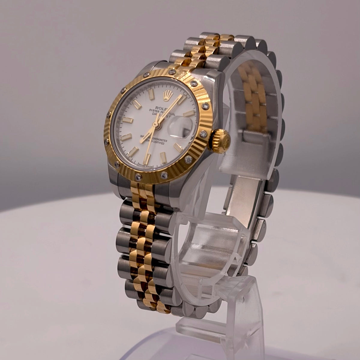 rolex Lady-Datejust white Dial on Jubilee 179313 Papers 2005