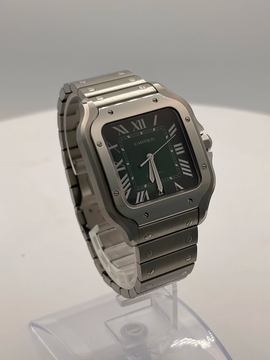 Cartier Santos de Cartier Large Green Dial on Bracelet WSSA0062 Complete 2025