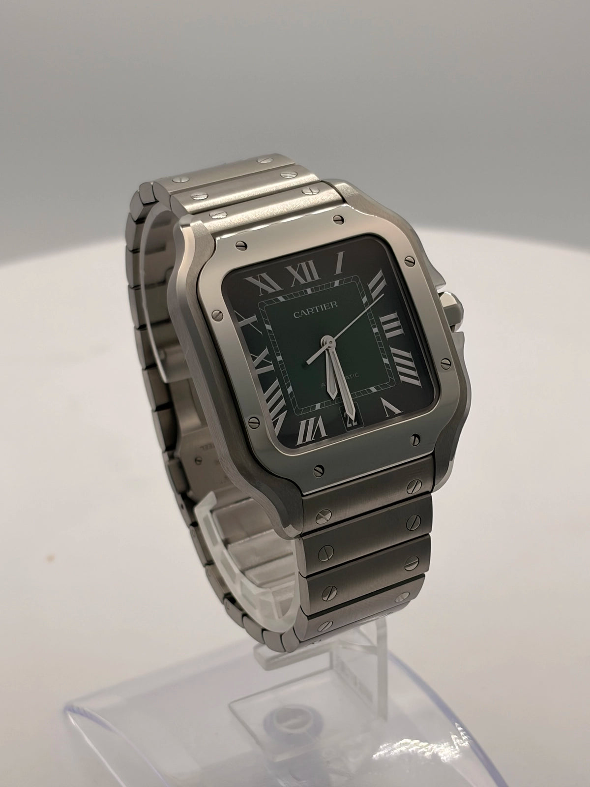 Cartier Santos de Cartier Large Green Dial on Bracelet WSSA0062 Complete 2025
