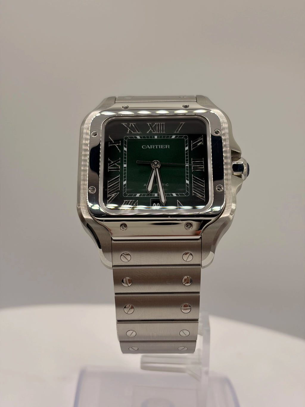 Cartier Santos de Cartier Large Green Dial on Bracelet WSSA0062 Complete 2025