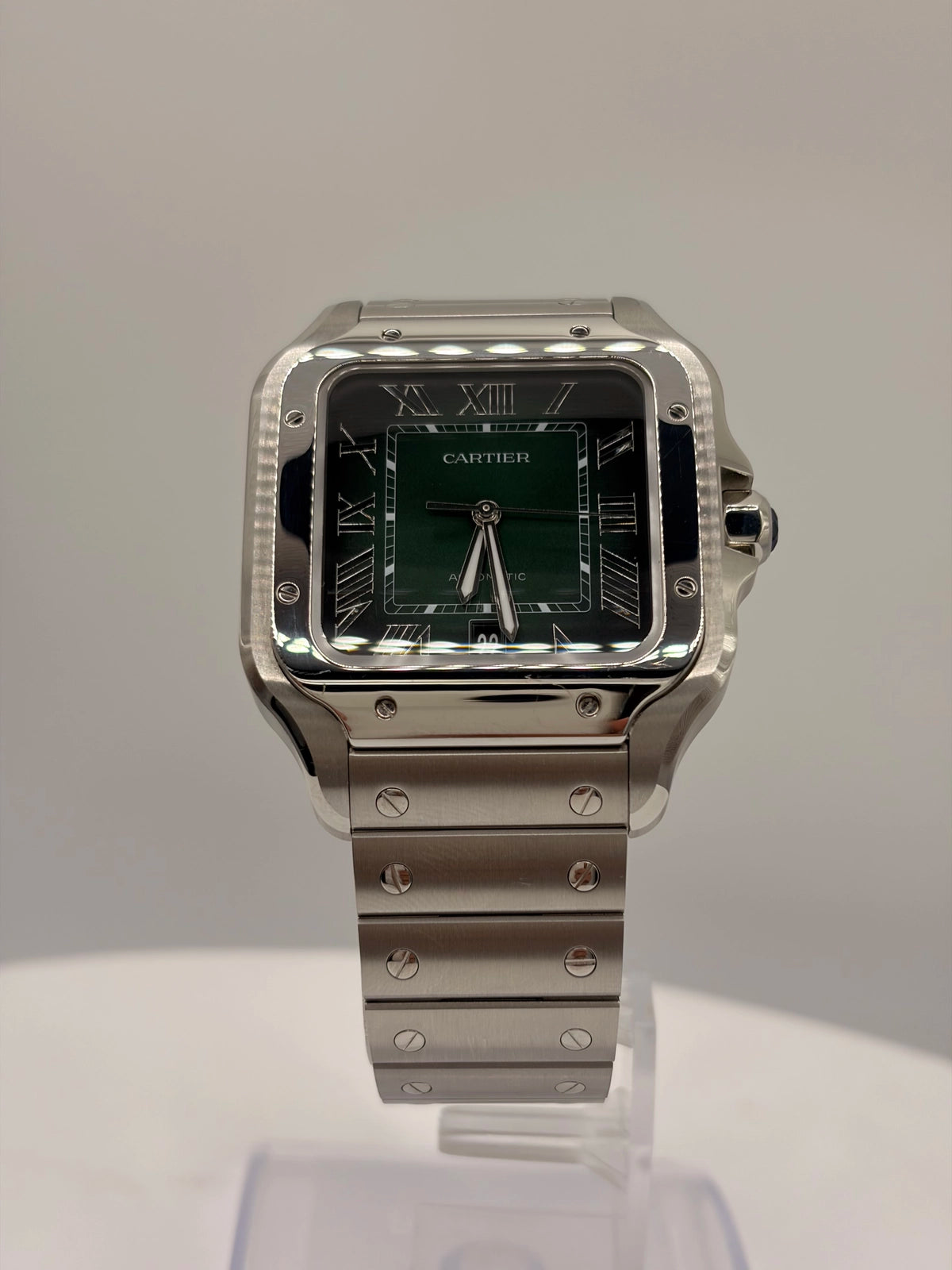 Cartier Santos de Cartier Large Green Dial on Bracelet WSSA0062 Complete 2025