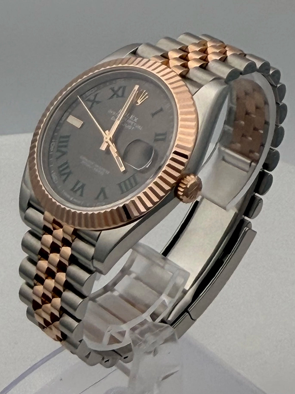 Rolex Datejust 41 Slate Gray Green Roman Dial on Jubilee 126331 Card 2026
