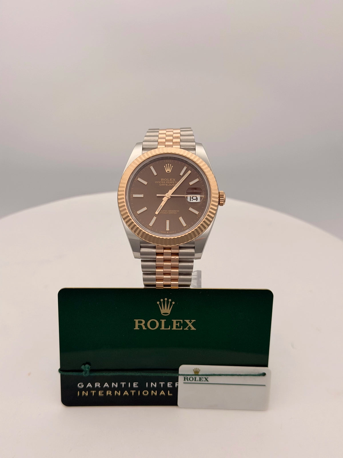 Rolex Datejust 41 Chocolate Index Dial on Jubilee 126331 Card 2022