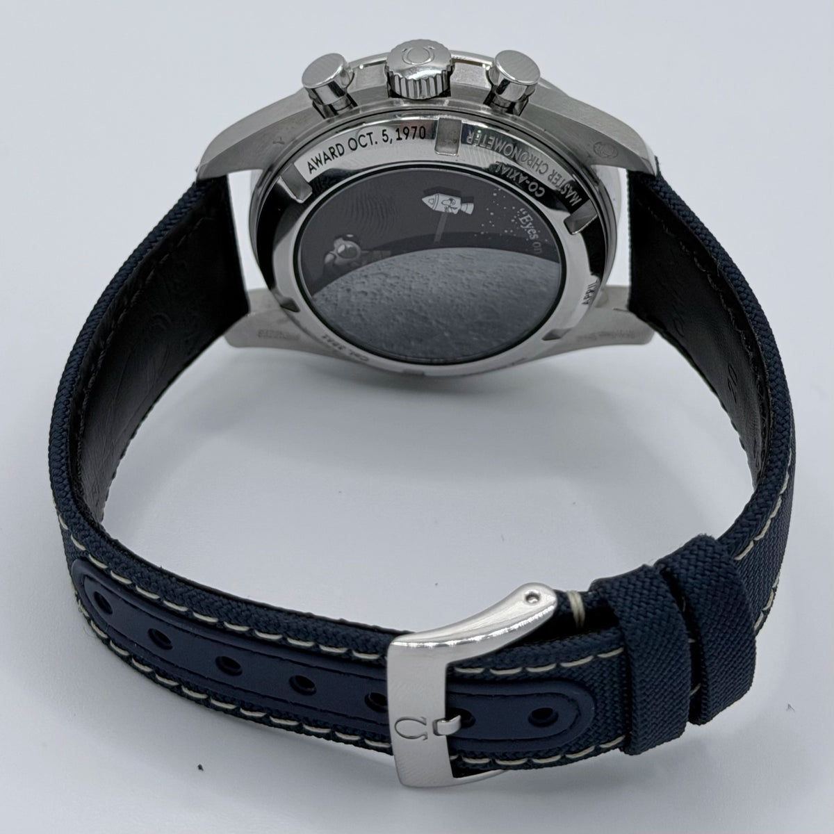 Omega Speedmaster Anniversary Series Co-Axial Master Chronometer Chronograph ‚ÄúSilver Snoopy Award‚Äù Silver Dial on Nylon Strap 310.32.42.50.02.001 2020