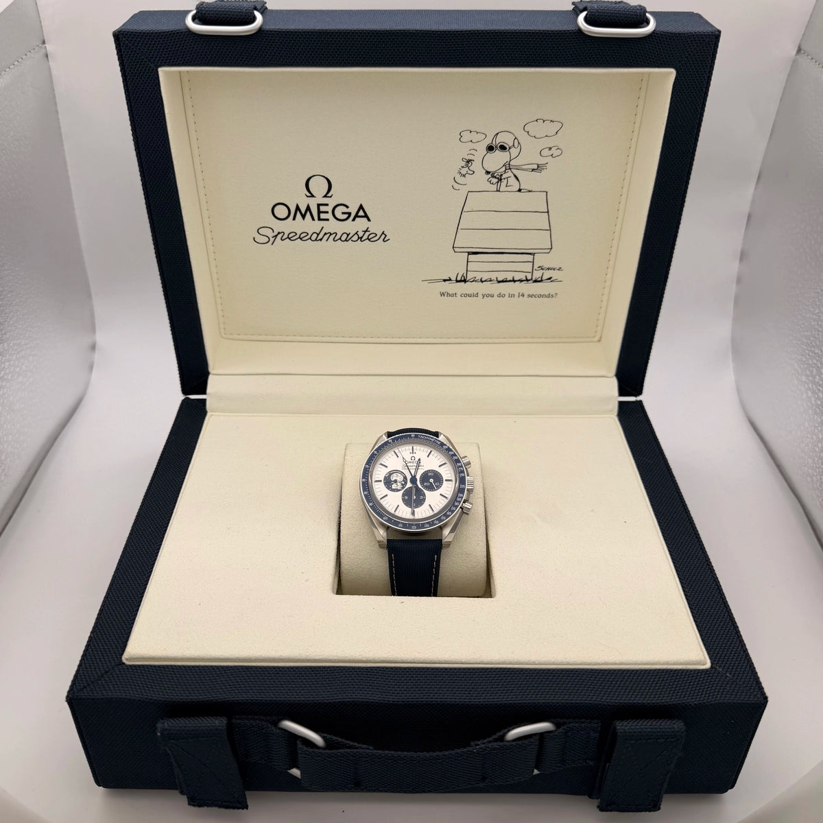Omega Speedmaster Anniversary Series Co-Axial Master Chronometer Chronograph ‚ÄúSilver Snoopy Award‚Äù Silver Dial on Nylon Strap 310.32.42.50.02.001 2020
