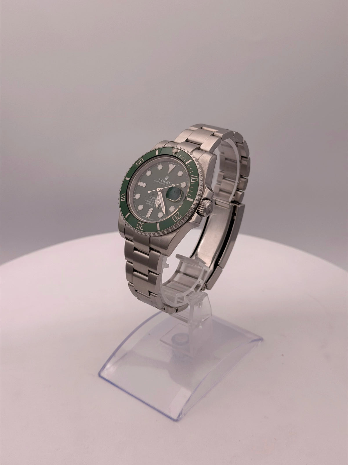 Rolex Submariner Hulk Green Dial on Oyster 116610LV Card 2012