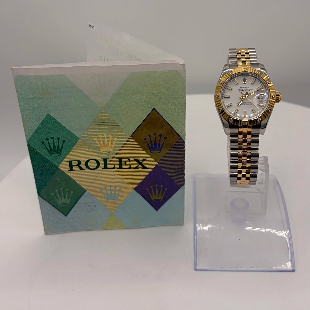 rolex Lady-Datejust white Dial on Jubilee 179313 Papers 2005
