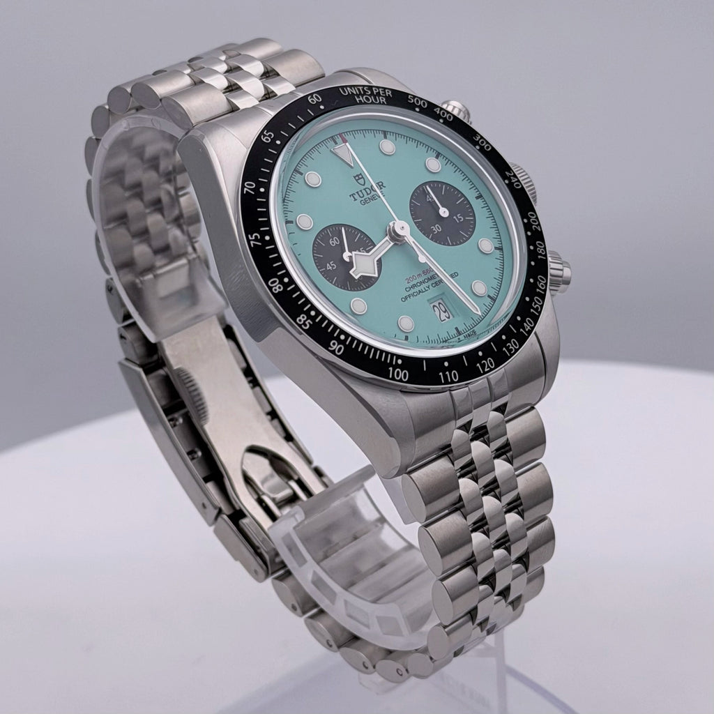 Tudor Black Bay Chrono Turquoise Dial on Stainless Steel M79360N-0024 Complete 2026
