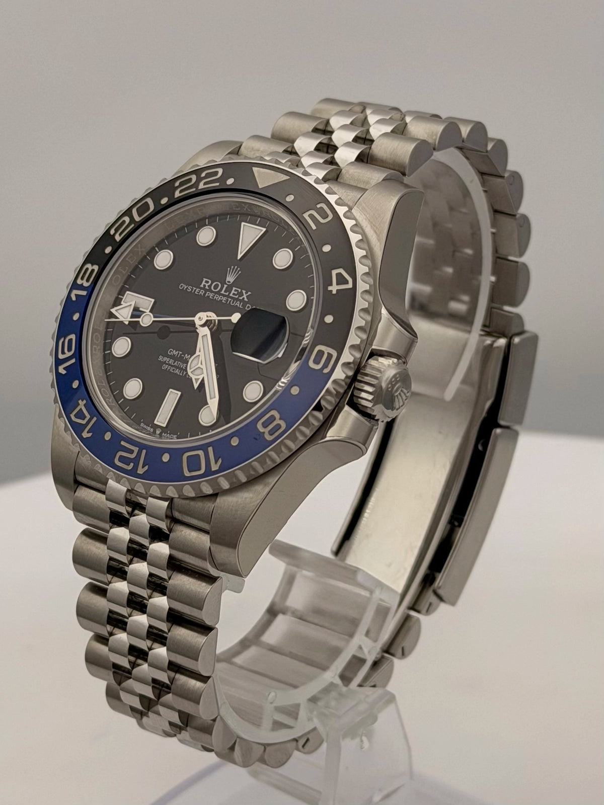Rolex GMT-Master II Batgirl Black Dial on Jubilee 126710BLNR Card 2026
