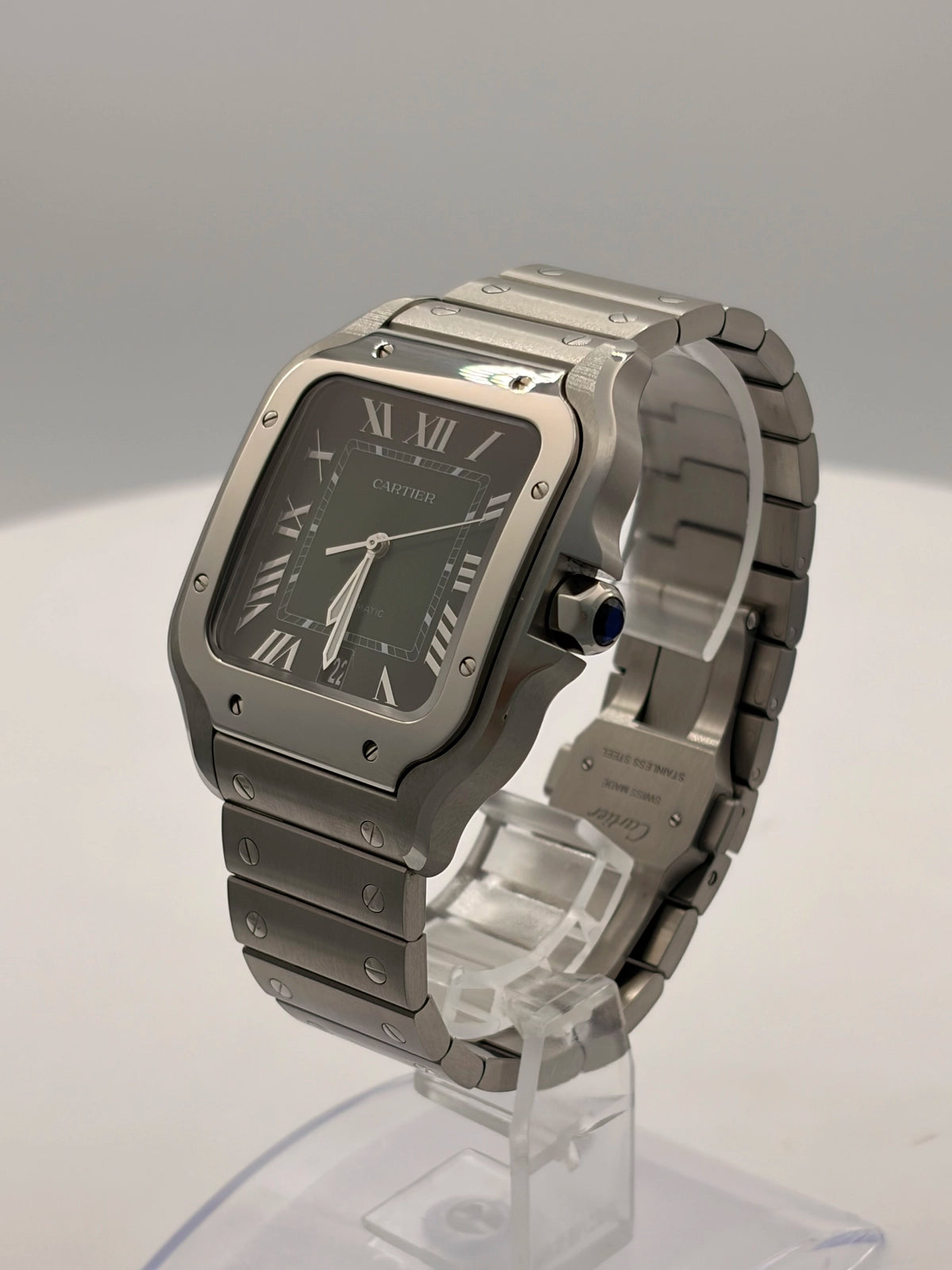 Cartier Santos de Cartier Large Green Dial on Bracelet WSSA0062 Complete 2025